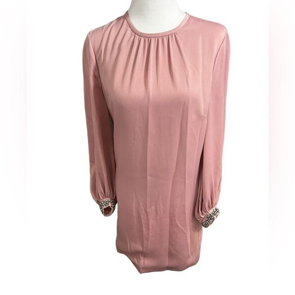 TED BAKER JOELE EMBELLISHED CUFF
SHIFT DUSTY ROSE DRESS 2 / us 6 - Picture 2 of 16